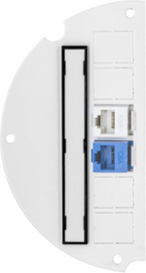 6 Inch Recessed Sub Plate, Steel Construction, 2 Jack Openings, Fire Rated
