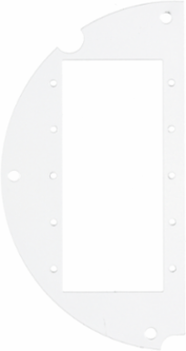 6 Inch Recessed Fire-Rated Sub Plate, (5) Extron® MAAP Openings