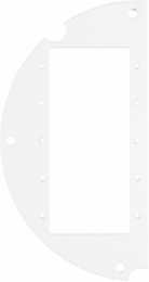 6 Inch Recessed Fire-Rated Sub Plate, (5) Extron® MAAP Openings