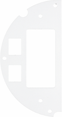 6 Inch Recessed Poke-Through Sub Plate, Steel, Style Line & Keystone Openings