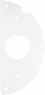 6 Inch Recessed Fire-Rated Poke Through Sub Plate, (1) 1.40 Inch Opening
