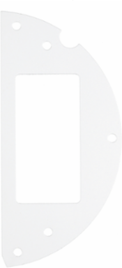 6 Inch Recessed Sub Plate, Fire-Rated with (1) Decorator Opening