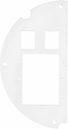 6 Inch Fire-Rated Recessed Sub Plate, Steel Construction, (3) Extron AAP, (2) Keystone Openings