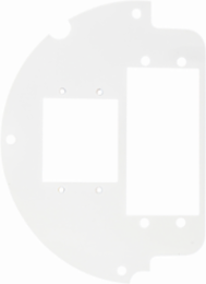 Recessed 6 Inch Sub Plate with 1 Style Line® Outlet and 2 iSTATION Openings