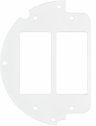 6 Inch Recessed Fire Rated Sub Plate with (2) Style Line Decorator Openings