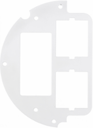 6 Inch Recessed Fire-Rated Sub Plate with (1) Decorator & (2) iSTATION Openings