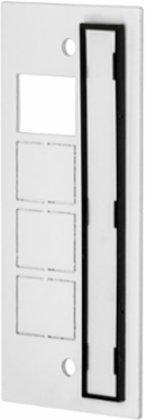 8 Inch Fire-Rated Recessed Sub Plate with 1 Jack Opening & 3 KOs