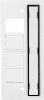 8 Inch Fire-Rated Recessed Sub Plate with 1 Jack Opening & 3 KOs