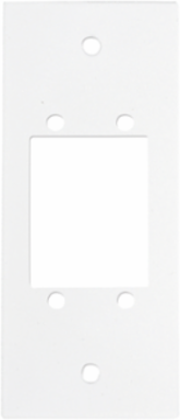 8 Inch Recessed Sub Plate, Center, (2) Extron MAAP Openings, Steel Construction