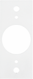 8 Inch Recessed Sub Plate, Single Gang, (1) 1.60" Opening, Steel Construction