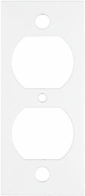 8 Inch Recessed Poke-Through Sub Plate, Steel, (1) Duplex Opening