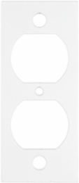 8 Inch Recessed Poke-Through Sub Plate, Steel, (1) Duplex Opening