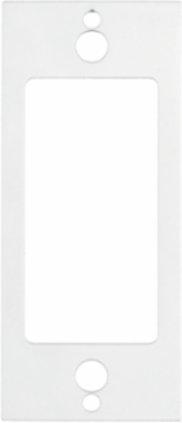 8 Inch Fire-Rated Recessed Sub Plate, White Steel, (1) Decorator Opening