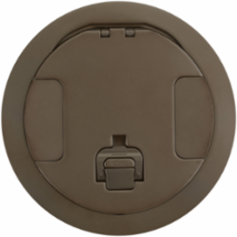8 Inch Recessed Fire Rated Poke Through Cover, Antique Bronze Finish