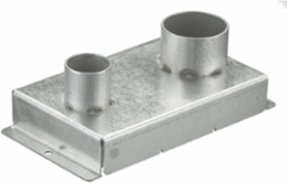 Recessed 8 Inch Fire-Rated Fitting Box with (1) 3/4 Inch & (1) 1-1/4 Inch EMT