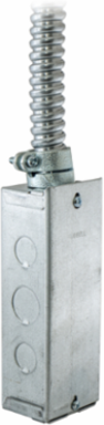 In-Floor Delivery Systems, Fire Rated Poke Throughs, SystemOne, 8" Series, Base with Junction Box and Flex Wire