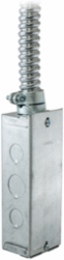 In-Floor Delivery Systems, Fire Rated Poke Throughs, SystemOne, 8" Series, Base with Junction Box and Flex Wire