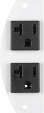 8 Inch Recessed Fire-Rated Poke-Through Sub Plate with (2) 20A Receptacles