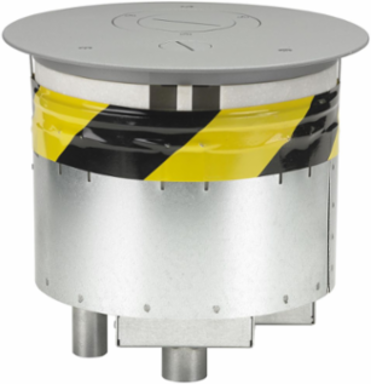 8 Inch Fire-Rated Recessed Poke-Through Fitting & Cover