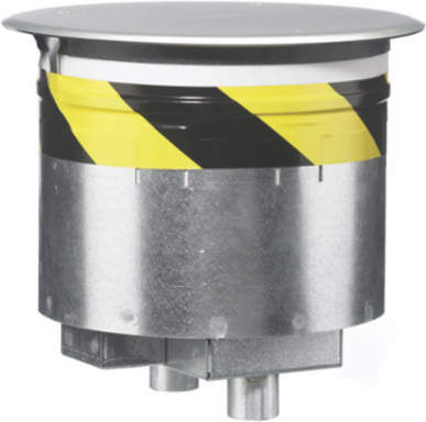 8 Inch Recessed Fire-Rated Poke-Through Fitting, 2 Hour Rating