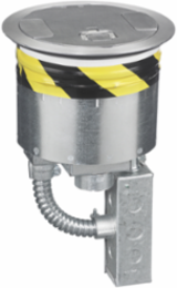 8 Inch Recessed Poke-Through Kit with (4) 20A Receptacles, Fire Rated