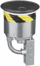 8 Inch Fire-Rated Recessed Poke-Through Kit with (4) 20A Receptacles