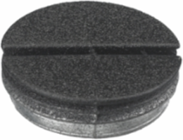 SystemOne 3/4 Inch Replacement Furniture Feed Plug, Black