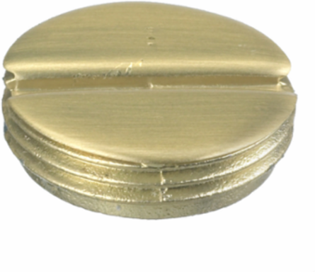 SystemOne 3/4 Inch Brass Replacement Furniture Feed Plug