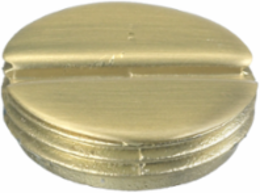 SystemOne 3/4 Inch Brass Replacement Furniture Feed Plug