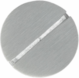 Fire-Rated Recessed 1" Replacement Plug, Cast Aluminum, Brushed Finish