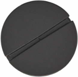 Fire-Rated 1 Inch Recessed Replacement Plug, Black Powder Coat Finish