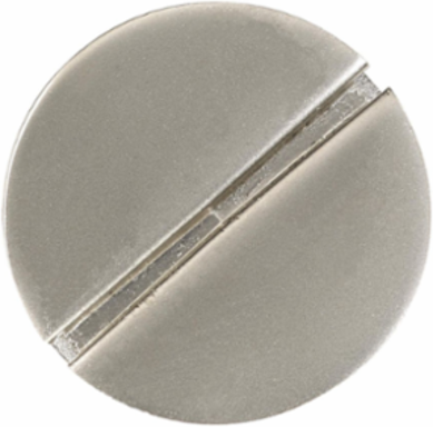 Fire-Rated Poke-Through 1" Replacement Plug, Nickel Plated Finish