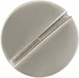 Fire-Rated Poke-Through 1" Replacement Plug, Nickel Plated Finish