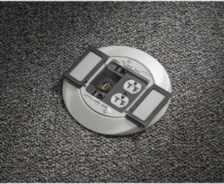 SystemOne Sub-Plate with 1 Duplex Opening and 2 Keystone Openings, Black, 5.36 Inch