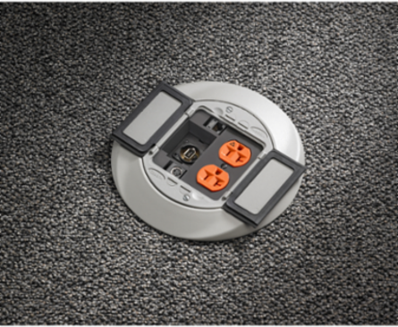 SystemOne Sub-Plate with 1 Duplex Opening and 2 Keystone Openings, Black, 5.36 Inch