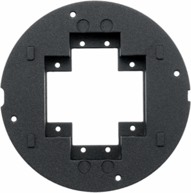 SystemOne Sub-Plate, Recessed Opening for (2) Extron MAAP/AAP Plates, 5.36 Inch x 5.36 Inch x 0.69 Inch, Black