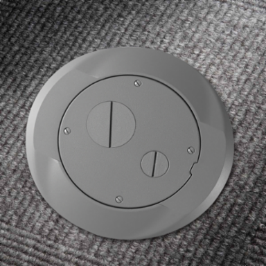 SystemOne Carpet Furniture Feed Cover Flange, 8 Inch x 8 Inch x 2.41 Inch, ADA Compliant