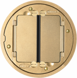 SystemOne Universal Cover Tile Flange Assembly, 4 Inch, Brass Finish