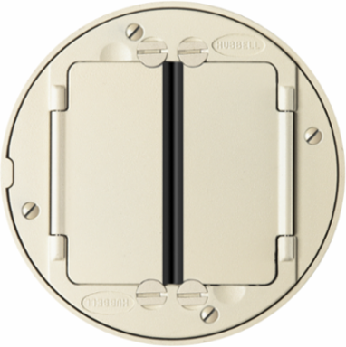 SystemOne Universal Cover Tile Flange Assembly, 4 Inch, Ivory Finish