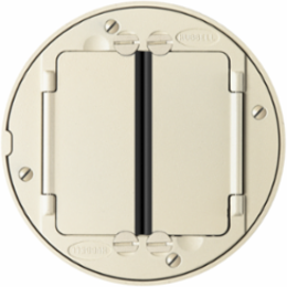 SystemOne Universal Cover Tile Flange Assembly, 4 Inch, Ivory Finish