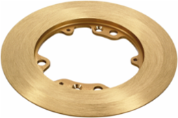 Round Brass Carpet Flange, 6.25 Inch Diameter