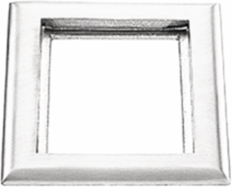 Carpet Flange, 1-Gang, 6 Inch x 4.85 Inch, Clear Polycarbonate
