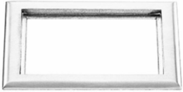 Floor Boxes 2-Gang Tapered Flange, Clear Polycarbonate, 6.00" x 8.13"
