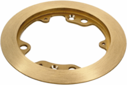 Round Brass Carpet Flange, 5.25 Inch Diameter