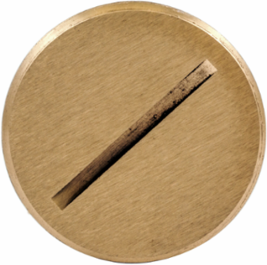 Flush Plugs, 1-1/2 Inch Thread Size, Brass Material