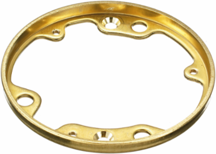 Round Brass Floor Box Cover Flange 4.19 Inch