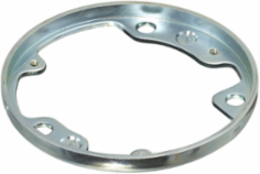 1-Gang Round Replacement Cover Flange, Pregalvanized Steel, 4.09 Inch Width