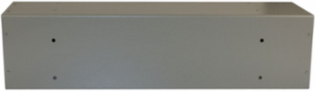 N1 Corner Trough, Screw-Cover Wireway 8X8X24 Carbon Steel - Gray