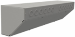 N1 Corner Trough, Screw-Cover Wireway 8X8X24 Carbon Steel - Gray