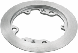 Round Carpet Flange, 5.25 Inch Diameter, Aluminum Cover